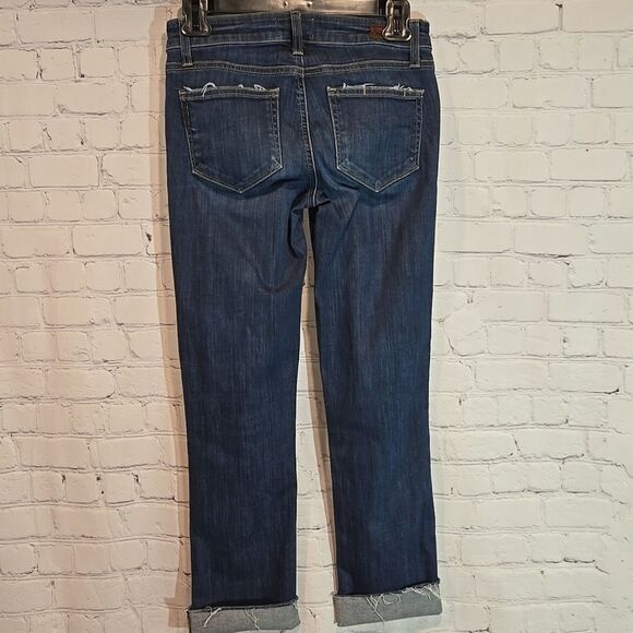 Paige Straight Raw Hem Jeans Size 25 - Picture 6 of 10